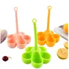 Vaporizador de ovos de silicone de grau alimentício, molde de silicone para ovos resistente a altas temperaturas, bandeja de silicone antiaderente para ovos, flexível e fácil de limpar