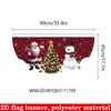 Nueva decoración colgante de bandera de medio círculo navideña transfronteriza para ambiente fotográfico, tela de fondo de pancarta de muñeco de nieve navideño