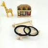 5163 Accesorios para el cabello europeos y americanos diadema alta elasticidad gruesa clásica anillo negro para el cabello cuerda de cabeza de nailon venta al por mayor