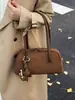 Nuevo Bolso de Hombro Maillard Retro Mate para Mujer Otoño/Invierno 2026, Bolso de Axila de Alta Gama para Viajes, Transfronterizo