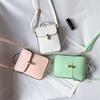 Bolso de Mano con Solapa y Hebilla Metálica Retro Ligero, Bolso Bandolera Sencillo para Teléfono Móvil, Estilo Literario, Universitario, Estilo Mori, Fresco