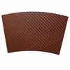 Mantel individual en forma de abanico de cuero PU con patrón de espiga, impermeable, a prueba de aceite, aislante térmico para mesas, para hoteles, restaurantes y uso doméstico, fácil de limpiar