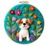 Colección Temutem Entrada Poke Pintura de Fieltro de Lana con Marco Bordado Fieltrado con Aguja Poke Ruso Material Poke Poke