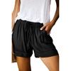 Amazon WISH shorts casuais de perna larga e soltos 2021 verão novos europeus e americanos de cintura alta elásticos com cadarço