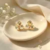 Pendientes geométricos irregulares coloridos de diseño de nicho nuevo, únicos y simples, pendientes para mujer elegantes y versátiles