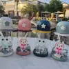 Vaso de agua infantil con asta de ciervo, vaso de verano con pajita, diseño de alto valor para niñas, gran capacidad, portátil y resistente a caídas, perfecto para uso escolar