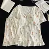 Conjunto de dos piezas con copas, estilo muñeca de algodón nube, estilo lindo y femenino, ropa de casa para estudiantes, pijama dulce y cómodo, estilo coreano