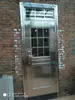 Puerta de Acero Inoxidable 304 Puerta de Seguridad de Acero Inoxidable Puerta Doble Puerta de Campo Puerta de Vidrio para Balcón Puerta Individual para el Hogar