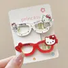 Serie de pato clip de Kitty de Sanrio un par de accesorios de acrílico de dibujos animados material hecho a mano para bricolaje tocado zapatos combinación de flores