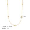 Collar Simple de Lujo Ligero con Hebilla de Nariz de Cerdo Acero Titanio Cadena Nicho Clavícula Joyería de Moda Personalizada Corto Chapado en Oro XL627