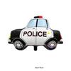 Globo de película de aluminio para vehículo grande, juguete para niños, tren, coche de policía, tractor, globo decorativo de papel de aluminio
