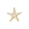 Europeu e Americano Mais Vendido Bestseller do Aliexpress Pulseira Keeper Corrente Simples Estrela de Cinco Pontas Cheia de Diamantes Aço Inoxidável 10mm