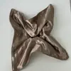 Scrunchie Quadrado de Cetim com Strass para Mulheres, Prendedor de Cabelo de Alta Qualidade e Elegante, Acessório de Cabelo Estilo Coreano