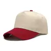 Gorra de Béisbol de Cinco Paneles de Algodón Puro Transfronteriza Europea y Americana, Gorra de Camionero, Bordado Personalizable y Logo Impreso, Gorra con Visera Unisex