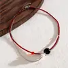 Collar Colgante Redondo de Flor de Perlas Transfronterizo Europeo y Americano Cadena de Clavícula Simple de Moda Joyería Exquisita de Alta Gama Collar para Mujeres