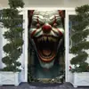 Tela de Fondo Nueva para Halloween Transfronteriza, Cubierta de Puerta de Gama Alta, Montaje de Escena de Horror Festiva, Tela Colgante para Ancho de Puerta, Modelo Personalizado