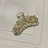 Accesorios para el Cabello de Moda Personalizados Estilo Dulce Cool Pinza de Tiburón Adorno para la Cabeza para Cabeza Grande Accesorios para el Cabello Geométricos de Perlas Pinza de Agarre de Esqueleto de Pez