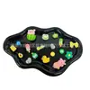 Acessórios para sapatos de furo atacado porco melancia cabedal fivela decorativa tridimensional diy flor de sapato de desenho animado fofa fivela de sapato de resina