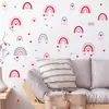 Br0601E Estilo Lindo Femenino Corazón Arcoíris Autoadhesivos de Pared Dibujos Animados Decoración de Pared de Fondo para Habitación de Niños Pegatinas