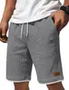 Venta Caliente Casual Cuadros Hombres Parche de Cuero Ropa de Trabajo Shorts TIKTOK Simples Versátiles Artísticos Shorts Bermuda