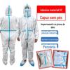 Vestuário de proteção descartável macacão inteiro proteção epidemia à prova d'água tinta spray SMS criação pesticida vestuário especial de isolamento