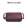 Bolsa de Mujer Tejida a Mano de Venta Caliente Transfronteriza, Bolso Cruzado Casual y Versátil, Bolso de Mano con Múltiples Compartimentos, Bolso Cuadrado Pequeño, Bolso de Hombro de Moda