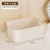 Caixa de armazenamento para lanches de mesa, itens diversos, cosméticos, pequena cesta organizadora de plástico, caixa organizadora retangular para dormitório e cozinha