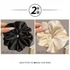 Goma para el pelo tipo scrunchie de encaje con lunares estilo coreano para mujer 2026 Nuevo Modelo de Alta Gama Lazo grande para el pelo Flor de pelo suave Cuerda para el pelo Accesorio para el cabello