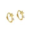 Comercio exterior transfronterizo Plata de ley S925 Estilo INS geométrico minimalista Aretes europeos y americanos de moda para mujer que combinan con todo Aretes de lujo ligero Hebilla para la oreja