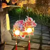 Nueva Marea Nacional Año del Dragón Antiguo Portátil Dibujos Animados Linterna Festival de Medio Otoño Festival de Linternas Juguetes Puesto del Mercado Nocturno Venta al por Mayor