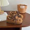 Zapatillas para Niñas 2024 Otoño Nuevo Niños Estampado de Leopardo Moda Entrenamiento Moral Niños Retro Versátiles Suela Blanda Zapatos Casuales