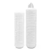 Elemento filtrante plegable de microporos de 10 pulgadas, membrana plegable de algodón PP, membrana de filtro para máquina de agua pura doméstica, elemento filtrante de polipropileno soplado en fusión, hecho a medida