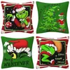 Funda de almohada ambiente de vacaciones de Navidad artículos para el hogar cojín de sofá de sala de estar cojín lumbar decoración navideña almohada venta al por mayor