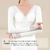 Ropa interior térmica de manga larga con sujetador acolchado para mujer, top interior, liquidación de fin de temporada