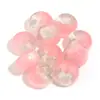 Rueda de cuentas acrílicas de dos tonos degradados con agujero grande para collar, pulsera de teléfono, accesorios de ropa, venta al por mayor
