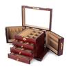 Caja de Joyería de Madera Maciza Gran Capacidad Madera Retro Estilo Chino Joyería Regalo de Boda Caja Práctica
