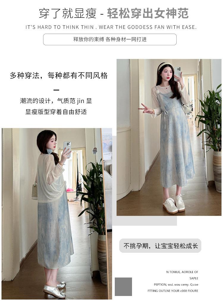 春装气质百搭显瘦温柔时尚连衣裙套装两件套