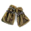 Cubrepiernas Cálido de Otoño e Invierno Tubo Medio Largo Felpa Subcultura Cinturón Cadena Larga de Cintura Estilo Spice Girls Accesorios Estilo Punk