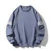 Camiseta de manga larga para hombre, primavera y otoño, cuello redondo, holgada, sudadera con capucha, nueva para principios de otoño, versátil, casual, ropa para hombre