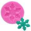 Molde de Silicona de Copo de Nieve Navideño Molde para Decoración de Pasteles de Fondant y Chocolate Molde para Hornear DIY