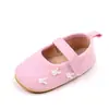 Zapatos de Niña para Primavera 2024 Conejito de Perlas Suela Suave Zapatos para Niños Pequeños Velcro Estilo Chanel Zapatos de Princesa