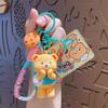 Genuíno Cartoon Eros Butter Bear Chaveiro Carro Bolsa Chaveiro Pequeno Pingente Casal Tanabata Pequeno Presente