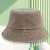 Chapéu de Pescador Lavado para Sol com Logo Personalizado Bordado e Hot Stamping Chapéu Bucket 100% Algodão Chapéu Old Basin Publicidade Atacado