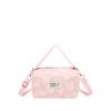Nova Bolsa de Ombro Fashion Verão 2024 Feminina de Mão Axila Lona Casual Casual Bolsa de Maquiagem Bolsa Quadrada Pequena