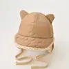 Touca de Bebê Inverno Touca Fofa para Menina Proteção de Cabeça Touca de Veludo Grossa para Menino Proteção de Orelha Touca Quente à Prova de Vento para Crianças Pequenas e Médias