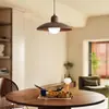 Lustre Retrô Japonês de Ferro Forjado para Sala de Jantar Sala de Chá Bar Quarto Estilo Sul Cabeceira