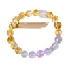 2004 nuevo brazalete Duobao brazalete de amatista natural brazalete de moda simple europeo y americano fabricantes al por mayor