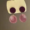 Pendientes de Borla de Flor de Perla Rosa Plateada Clavos de Oreja Pequeños Frescos Estilo Mori Accesorios de Oreja de Alta Gama Moda Venta al por Mayor
