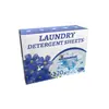 Versión de Comercio Exterior Empaque en Inglés Hojas para Lavar con Fragancia Duradera, Hojas Conservadoras de Color, Hojas Detergentes Antibacterianas y Eliminadoras de Ácaros para Limpieza Profunda