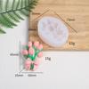 Molde de ramo de tulipanes estilo ins para manualidades, yeso de aromaterapia, clip para salida de aire acondicionado de coche, molde decorativo de silicona